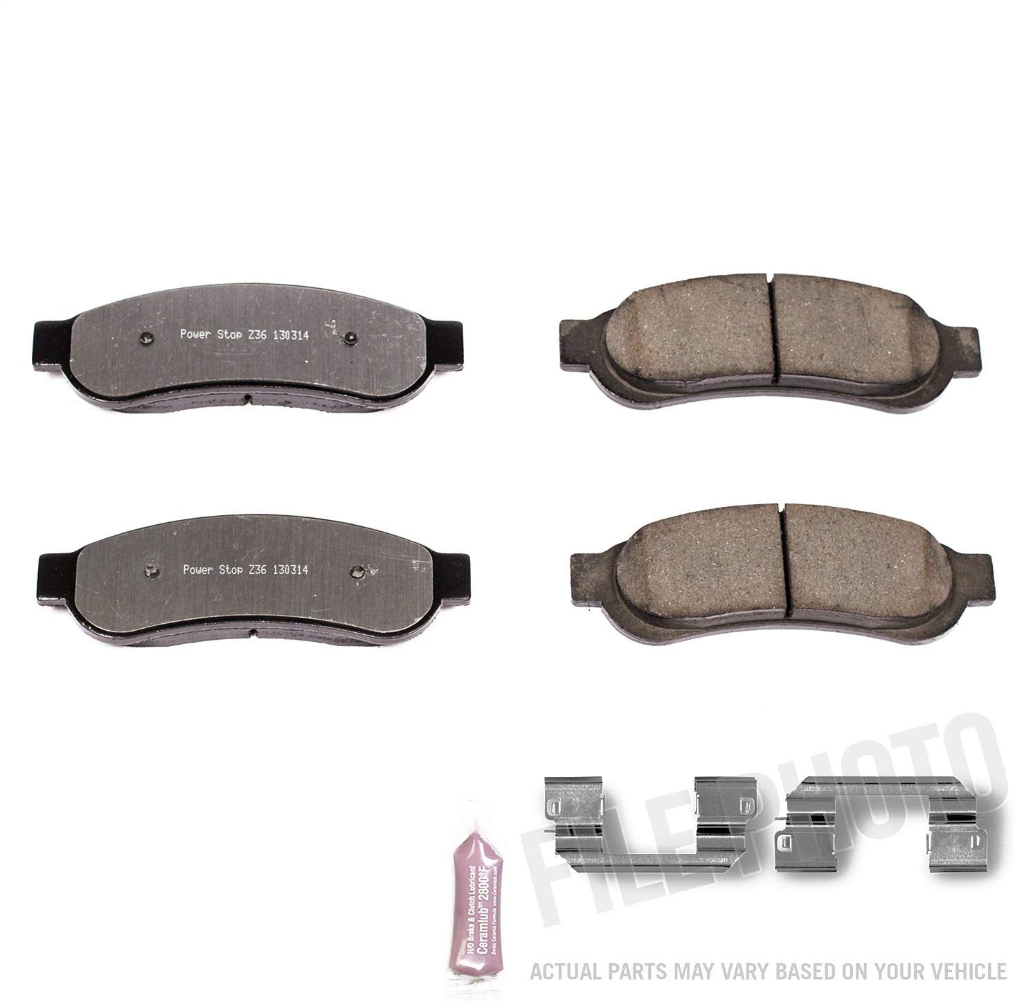 Power Stop Z36-1334, Z36 Truck & Tow Carbon-Fiber Ceramic Rear Brake Pads