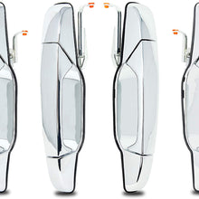 Replacement Exterior Chrome Door Handle Full Set of 4 - Fits 2007-2014 Chevy Silverado, Suburban, Tahoe, Escalade, GMC Sierra, Yukon, 07-13 Avalanche - Replaces 15915659, 22738721, 22738722, 15915660