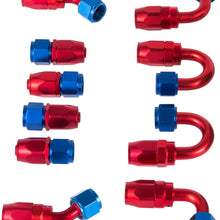 Mophorn AN8 20Ft Fuel Line Hose Kit - Stainless Steel Nylon Braided AN-8 Gas Oil Fuel Line Hose with 10PCS Aluminum Hose End Fitting Adapters Fuel Line Set (20Ft Silver)