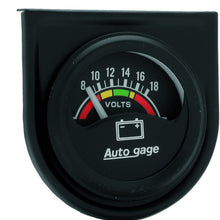 AUTO METER 2356 Autogage Electric Voltmeter Gauge , 1.500 in.