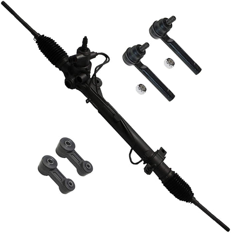 Detroit Axle - Complete Power Steering Rack & Pinion Assembly w/Outer Tie Rods and Front Sway Bars for 1993-1997 Subaru Impreza - [1993-1999 Legacy Excluding Postal Vehicles]