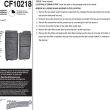 FRAM Fresh Breeze Cabin Air Filter Replacement for Car Passenger Compartment w/ Arm and Hammer Baking Soda, Easy Install, CF11182 for Select Acura and Honda Vehicles