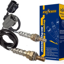 Upstream and Downstream 2pcs Oxygen O2 Sensor 1 and Sensor 2, 234-4076, 234-4078 Compatible with Jeep Cherokee 4.0L 1996-1999/ Jeep Grand Cherokee 4.0L 1996-1998/ Jeep Wrangler 4.0L 1997-1999