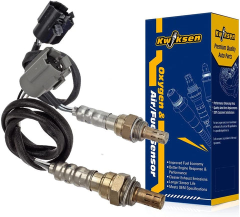 Upstream and Downstream 2pcs Oxygen O2 Sensor 1 and Sensor 2, 234-4076, 234-4078 Compatible with Jeep Cherokee 4.0L 1996-1999/ Jeep Grand Cherokee 4.0L 1996-1998/ Jeep Wrangler 4.0L 1997-1999