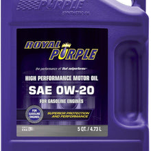 Royal Purple 51020 API-Licensed SAE 0W-20 High Performance Synthetic Motor Oil - 5 qt.