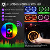 4XBEAM 7 Inch RGB Halo LED Headlights for Jeep Wrangler JK LJ TJ CJ Hummer H2 H1 Sahara Sport Rubicon