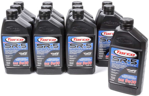 Torco A150533C SR-5 LDG 5w30 Synthetic Motor Oil Bottle - 1 Liter Bottle, (Case of 12)