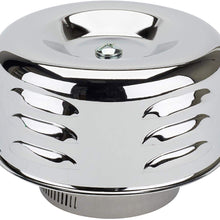 Louvered Style Chrome Air Cleaner, 2-5/8 Inch