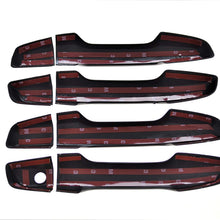 Black Horse Off Road BH-DH6276BLK Gloss Black ABS 8 Pieces Tape-On Exterior Door Handle Cover Trims