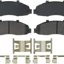 Wagner QuickStop ZX679 Semi-Metallic Disc Pad Set Includes Pad Installation Hardware, Front