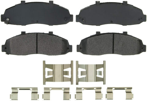 Wagner QuickStop ZX679 Semi-Metallic Disc Pad Set Includes Pad Installation Hardware, Front