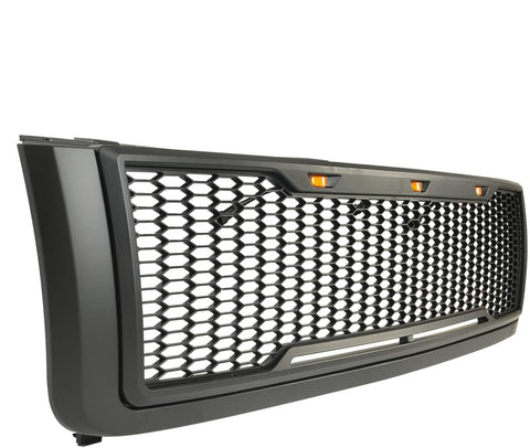 Paramount Matte Black ABS LED Impulse Mesh Packaged Grille 41-0181MB 11-14 Chevy Silverado 2500/3500