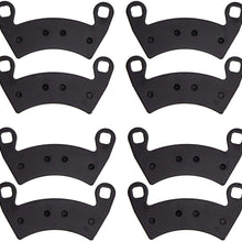 NICHE Brake Pad Set For Polaris RZR XP 900 1000 Ranger 570 Crew General Sportsman Front Rear Semi-Metallic 4 Pack