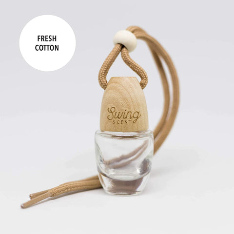 Swing Scent Air Freshener (Fresh Cotton) Hanging Fragrance Diffuser For Car or Small Space