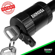 Rhino USA Trailer Hitch Lock - Patent Pending 5/8" Locking Receiver Pin for Class III IV Hitches - Weatherproof Anti-Theft Lockable Pin with Dust, Mud & Gunk Protection - Used to Tow Truck, Boat, Bike