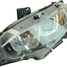 Halogen Headlight Lamp LF RF Set of 2 Pair for Honda Civic Brand