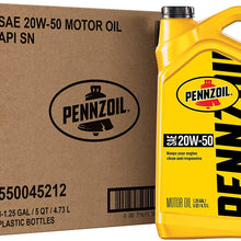 Pennzoil 550045212-3PK 5 quart 20W-50 Motor Oil (SN Jug 3pk.)