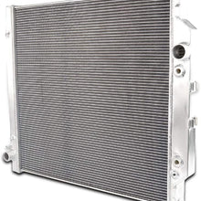 2 Row Dual-Core Aluminum Radiator Compatible For Ford 2003-2007 F-250 F-350 F-450 Super Duty V8 6.0L Turbo Diesel Powerstroke New 2004 2005 2006