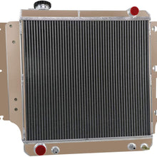 CoolingSky 55MM 3 Row Core Aluminum Radiator +160W Fan &Shroud Combo for 1987-2006 Jeep Wrangler YJ TJ 2.4 2.5 4.0 4.2L丨Direct Replacement