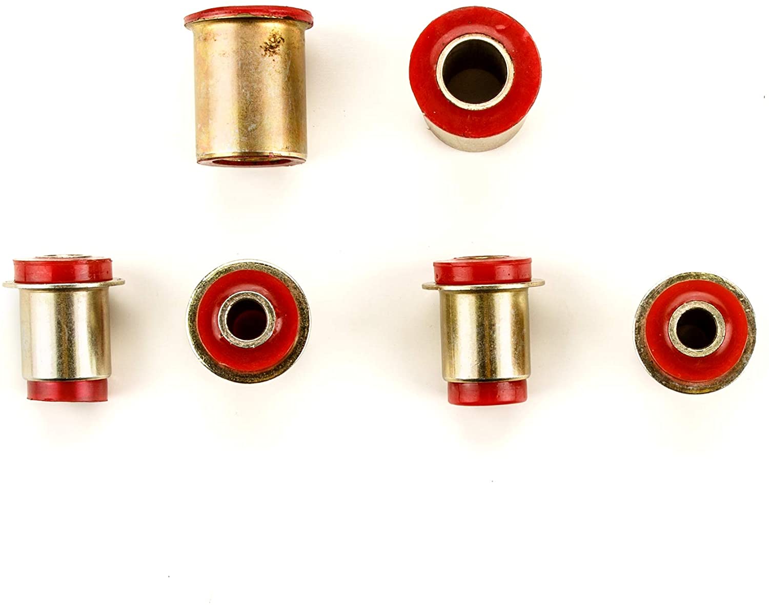 Andersen Restorations Red Polyurethane Control Arm Bushings Set Compatible with Plymouth Barracuda OEM Spec Replacements (6 Piece Kit)