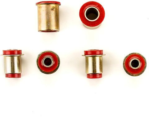 Andersen Restorations Red Polyurethane Control Arm Bushings Set Compatible with Dodge Challenger OEM Spec Replacements (6 Piece Kit)