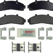 Bosch BE652H Blue Disc Brake Pad Set with Hardware for Select Ford, Mazda, and Mercury Trucks and SUVs - FRONT