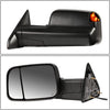 DNA Motoring TWM-013-T888-BK-SM-L Powered Tow Mirror+Heat+LED Smoked Left/Driver [For 09-16 Dodge RAM]