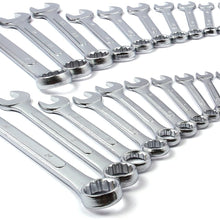 Best Value 24-Piece Master Combination Wrench Set with Roll-up Storage Pouch | SAE 1/4” to 1” & Metric 8mm to 24mm