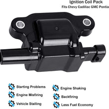 12611424 Ignition Coil Pack Replacement for Cadillac Che vy GMC Pontiac V8 Engine Replace # 12570616 12619161 8125706160 33-1192 673-7002 D510C (1) (1) (1)