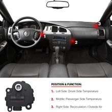 Set of 2 HVAC Blend Air Door Actuator Replace# 604-108 1573517 1574122 15844096 Fits for 2004-2013 Chevy Impala