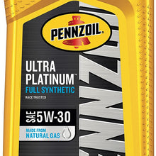Pennzoil Ultra Platinum Full Synthetic 0W-20 Motor Oil (5-Quart, Single Pack)