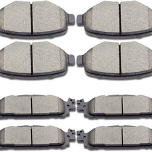 Brake Pads Kits,SCITOO Front Rear Disc Brakes Pads Set fit 2011-2016 Ford Explorer,2009-2014 Ford Flex,2010-2012 Ford Taurus,2009-2012 Lincoln MKS,2010-2014 Lincoln MKT