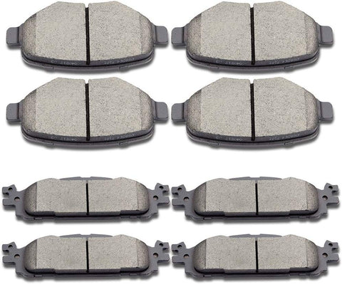 Brake Pads Kits,SCITOO Front Rear Disc Brakes Pads Set fit 2011-2016 Ford Explorer,2009-2014 Ford Flex,2010-2012 Ford Taurus,2009-2012 Lincoln MKS,2010-2014 Lincoln MKT