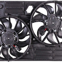 OE Replacement 2016-2017 FORD ESCAPE Dual Radiator and Condenser Fan Assembly (Partslink Number FO3115216)