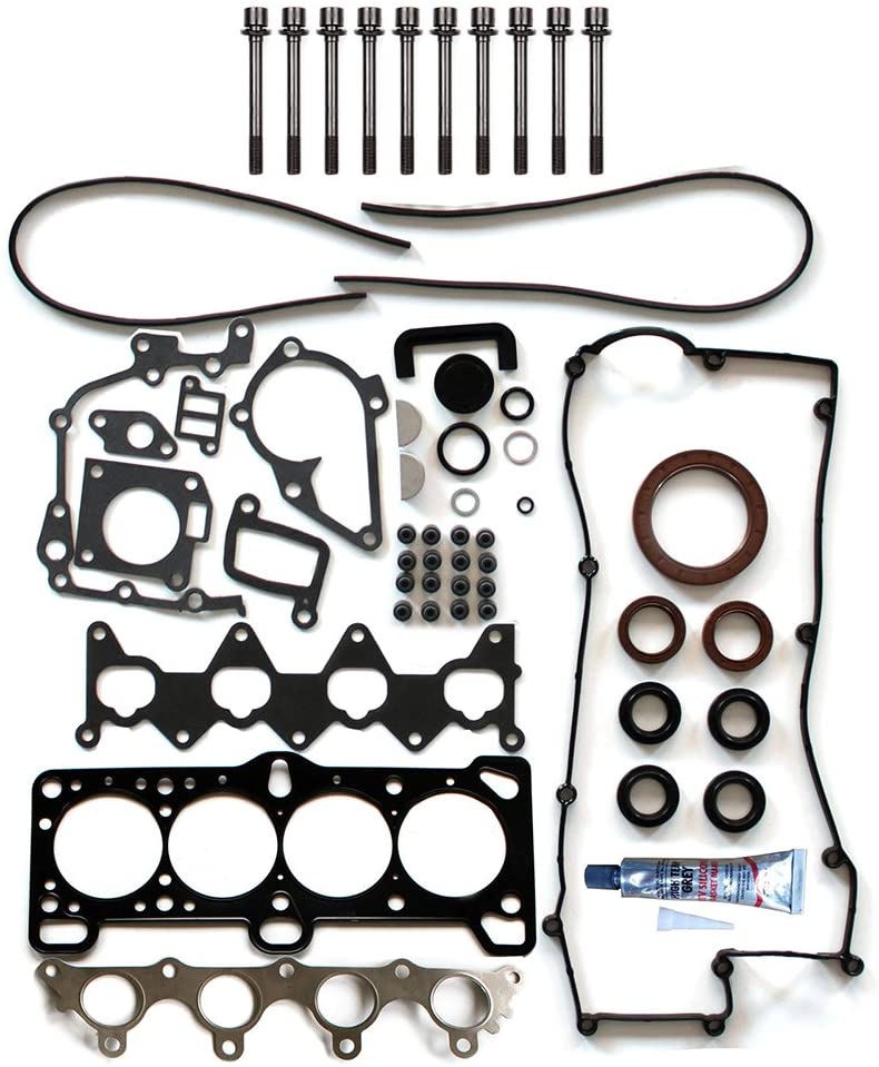 SCITOO Compatible with Head Gakset Set with Bolts fit for Hyundai Accent for Kia Rio 1.6L l4 06-11 Engine Head Gaskets Set Kits