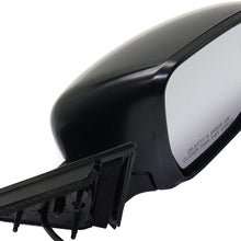 Kool Vue Mirror Compatible with Nissan Rogue 2016-2018 Passenger Side Power Manual Folding Non-Heated (Jpn Blt 2016)/(Kor Blt 2018)/(USA Blt 2017-2018) Paintable