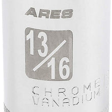 ARES 11018 - 16mm 3/8-inch Drive Thin Wall Magnetic Spark Plug Socket - 12-Point Design For Enhanced Grip and Fit - Walls 2mm Thinner Than Standard Spark Plug Sockets