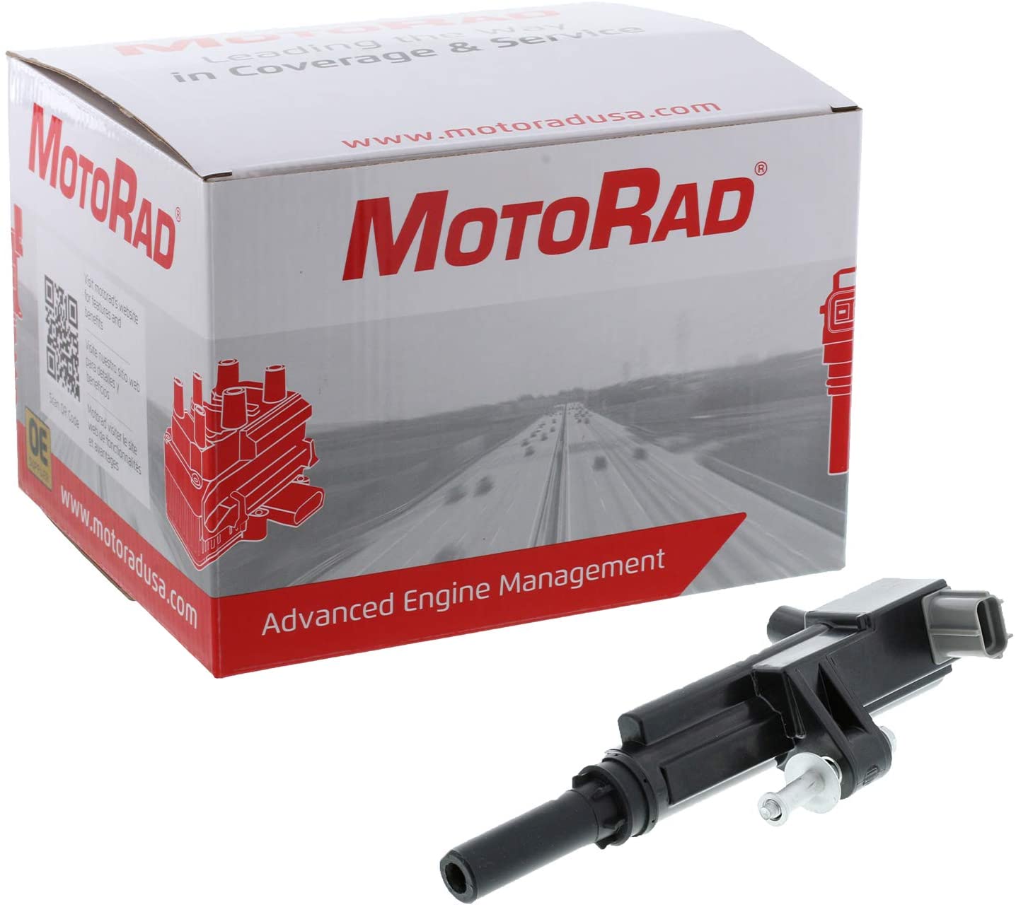 MotoRad 1IC445 Ignition Coil | Fits Select Dodge Dakota, Durango, Nitro, Ram 1500, Jeep Commander, Grand Cherokee, Liberty, Mitsubishi Raider