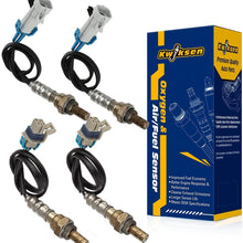 Kwiksen Heated Universal 4Pcs O2 Oxygen Sensor 1 Sensor 2 234-4256 234-4668 Replacement for GMC Sierra 1500 2500 HD 3500 HD 2008 2009 2010 2011