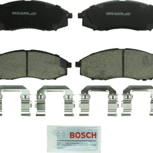 Bosch BC830 QuietCast Premium Ceramic Disc Brake Pad Set For Nissan: 2003-2004 Frontier, 2000-2004 Xterra; Front