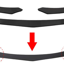ECOTRIC Black Universal Front Bumper Lip Chin Spoiler ABS for Audi,Ford,BMW,Honda,Chevrolet,Toyota,Civic,Benz,Mazda,GMC Car