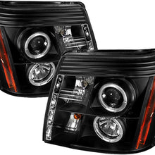 Spyder Auto PRO-YD-CE02-DRL-BK Cadillac Escalade Black DRL LED Halo Projector Headlight (Black)