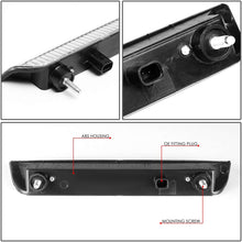 DNA Motoring 3BL-NROG17-LED-CH Full LED 3rd Third Tail Brake Light Replacement