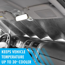 BDK Motor Trend Roadkill Front Windshield Sun Shade-Foldable Pop-Up- Universal Auto Sunshade for Car Sedan Truck SUV-Blocks UV Rays Sun Visor Protector-Keep Your Vehicle Cool- 58 x 28 Inch