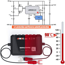 ANCEL BM300 Wireless Car Battery Tester Battery Analyzer, 12V Bluetooth Battery Load Tester Auto Battery Monitor, Automotive Charging Cranking System Tester for Vehicles Boat Motorcycles SUVs