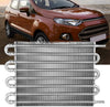 Aramox Oil Cooler Radiator, Car 8 Row Remote Transmission Oil Cooler Kit Auto-Manual Radiator Converter