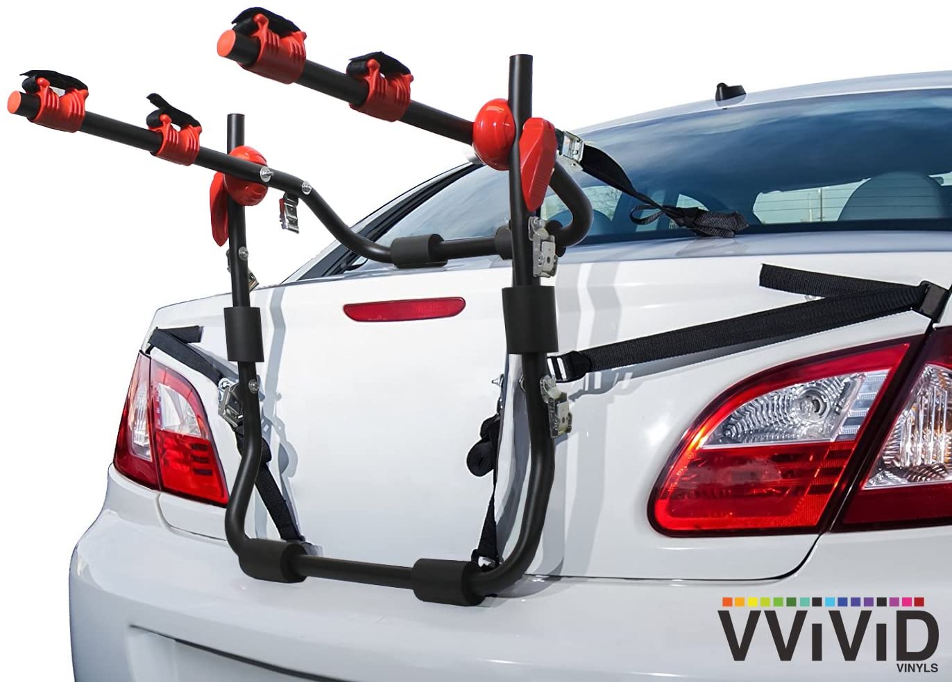 VViViD Deluxe Sport 2-Bike Cushioned Trunk Mounted Carrier Rack