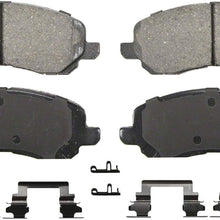 Wagner QuickStop ZD866 Ceramic Disc Pad Set Includes Pad Installation Hardware, Front