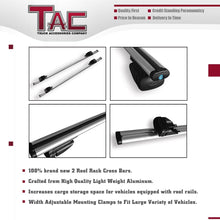 TAC Roof Rack Cross Bar Aluminum Locking Roof Top Cargo Rack Anti-Theft Cross Bars (54” Cross Bars, 1 Pair)
