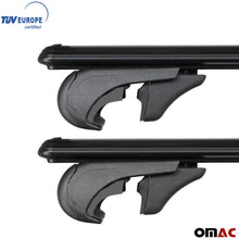 Roof Rack Cross Bars Lockable Luggage Carrier Fits Jeep Liberty KK 2008-2012 | Aluminum Black Cargo Carrier Rooftop Luggage Bars 2 PCS
